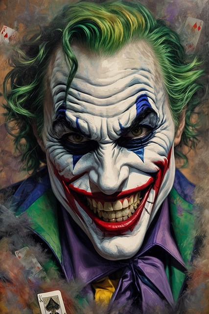 Free ai generated joker clown illustration