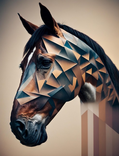 Free ai generated horse equine illustration