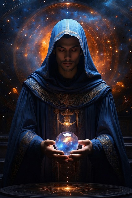 Free ai generated wizard sorcerer illustration