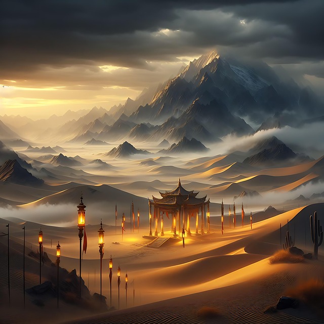 Free Ai Generated Desert illustration and picture
