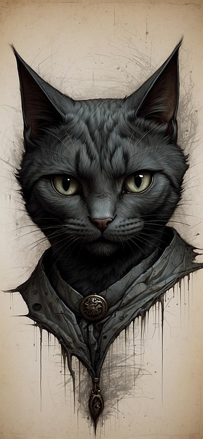 Free ai generated nature cat illustration