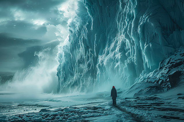 Ai Gerado, Iceberg, Frio, Geada, Ártico