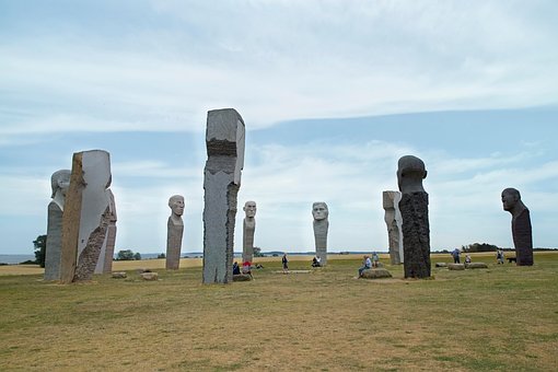 Kunst, Skulptur, Statue, Landskab