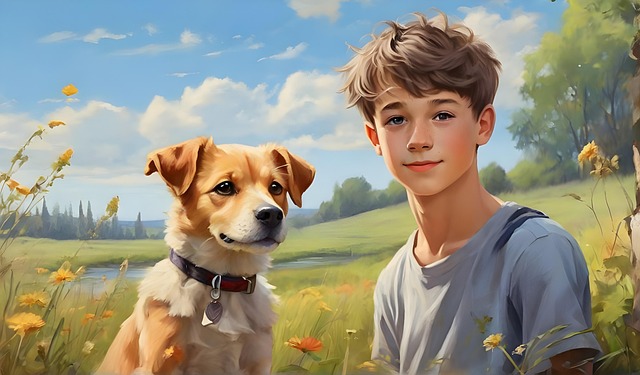 Free ai generated boy son illustration