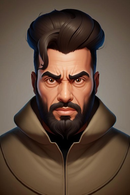 Mann, Bart, Person, Künstlerisch, Kunst