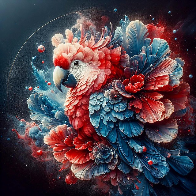 Download free HD stock image of Ai Generated Bird Free ai generated bird parrot illustration
