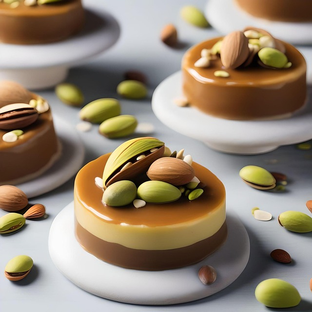 Free ai generated dessert caramel illustration