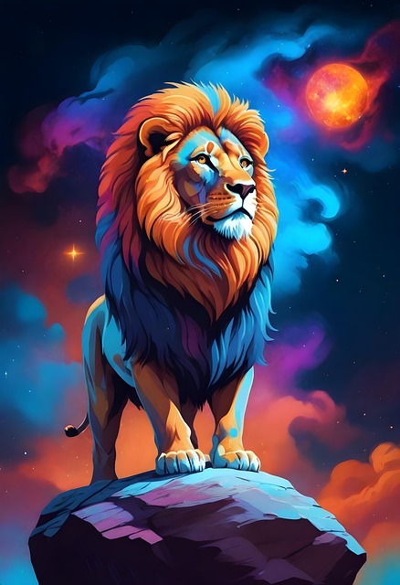 Free ai generated lion mane illustration