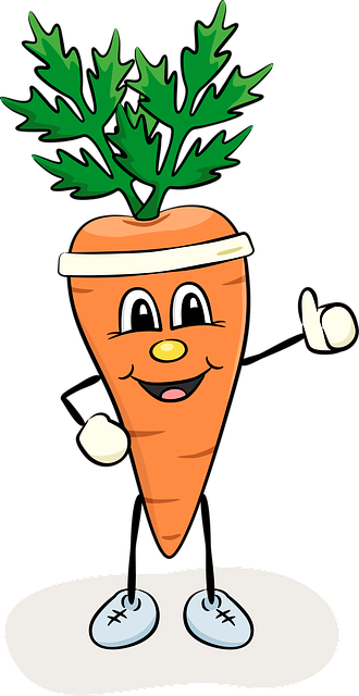 Free Carrot Thumbs Up vector and picture