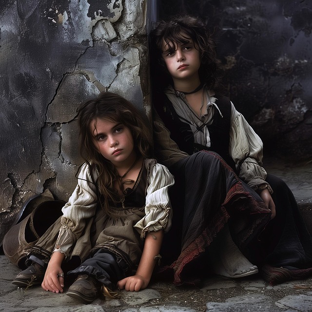 Free ai generated children siblings illustration