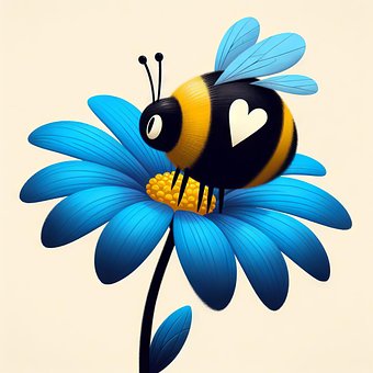 Free Ai Generated Bee illustration and picture