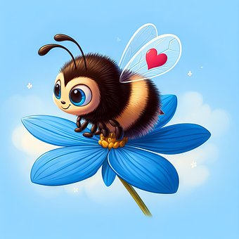 Free Ai Generated Bee illustration and picture