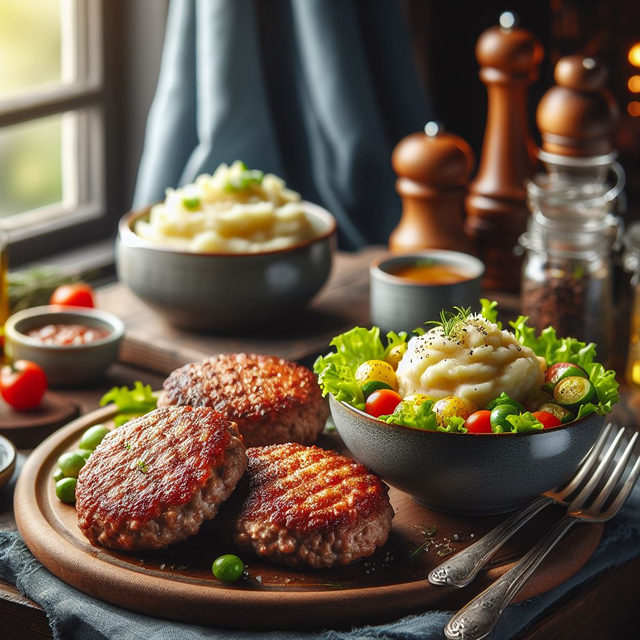 Free ai generated meat loaf menu illustration