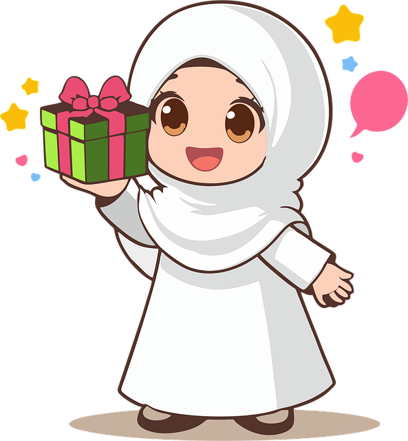 Ai Genereret, Muslim, Pige, Gave, Islam