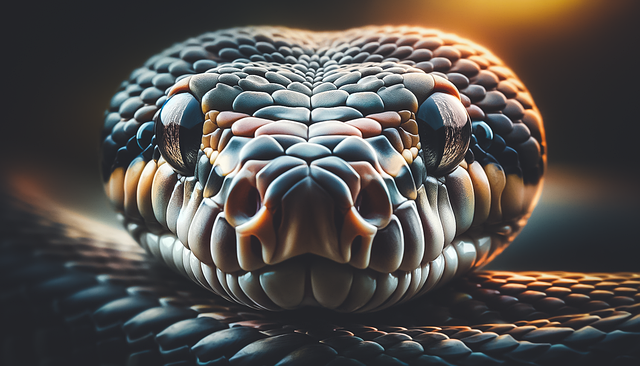 Free ai generated snake reptile illustration