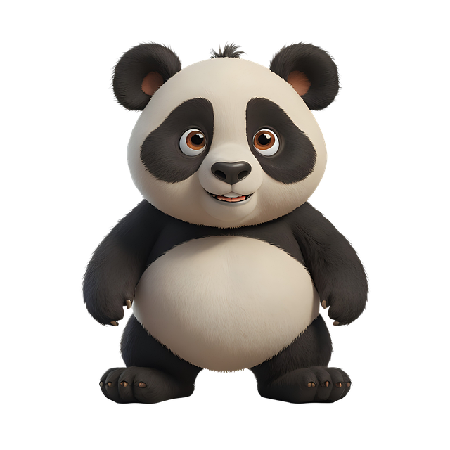 Free panda smile mammal illustration