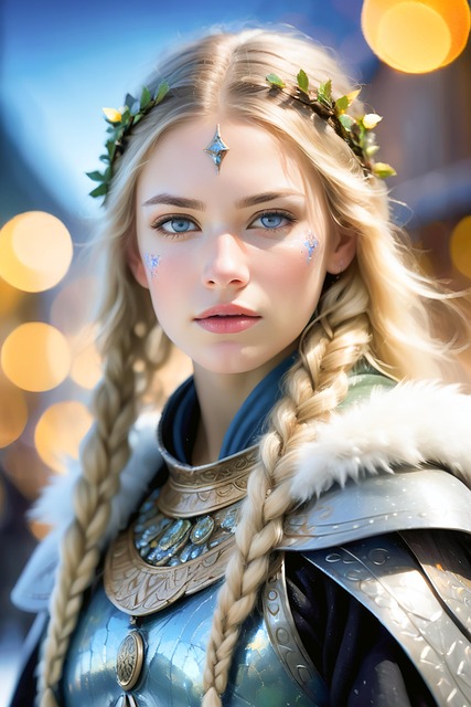 Free ai generated woman warrior illustration