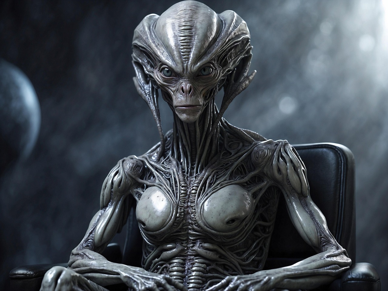 Download Ai Generated, Alien, Portrait. Royalty-Free Stock Illustration ...