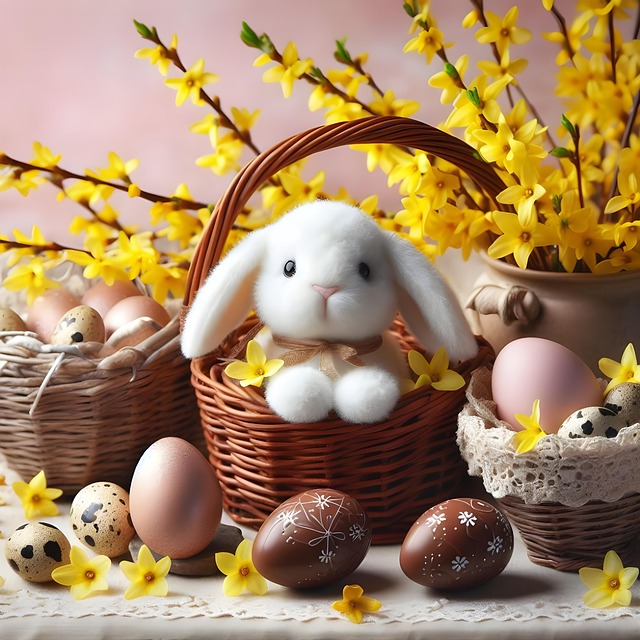 Free ai generated nature easter illustration