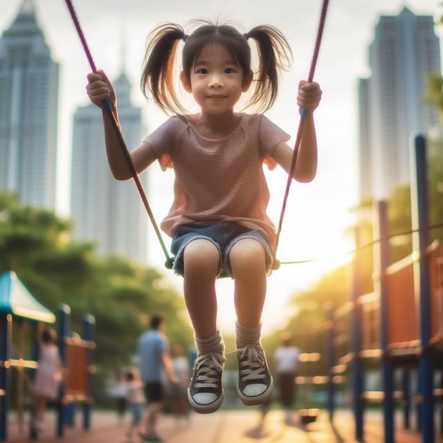 Free ai generated girl child illustration