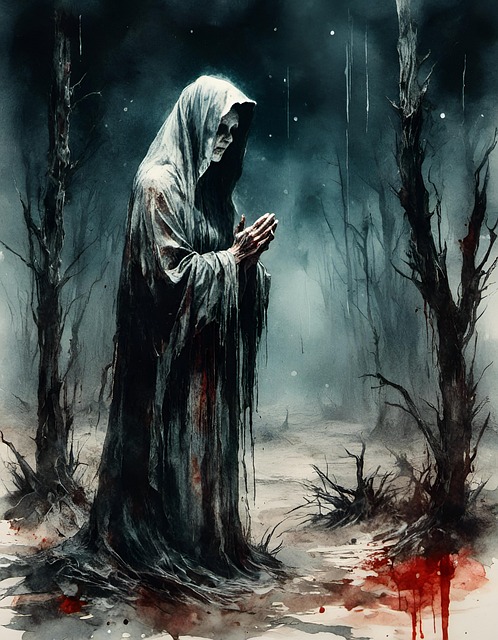 Download free HD stock image of Ai Generated Monk Free ai generated monk zombie illustration