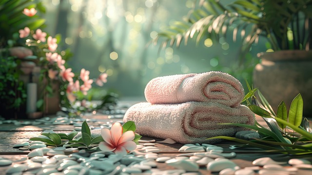 Free spa towel treatments illustration