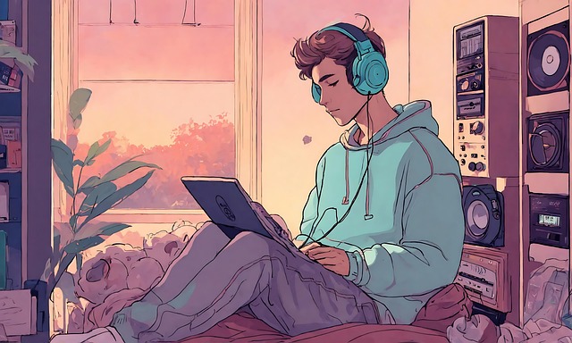 Download free HD stock image of Ai Generated Boy Free ai generated boy music illustration