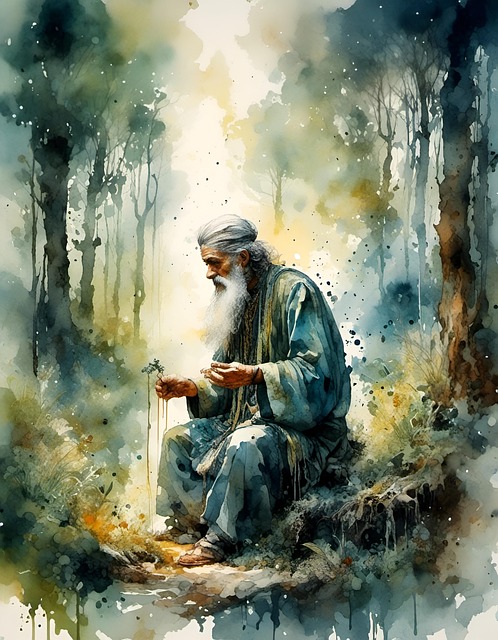 Free ai generated healer forest illustration