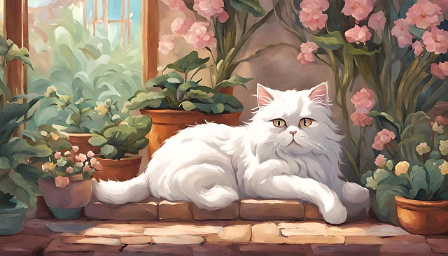Free Ai Generated Persian Cat illustration and picture