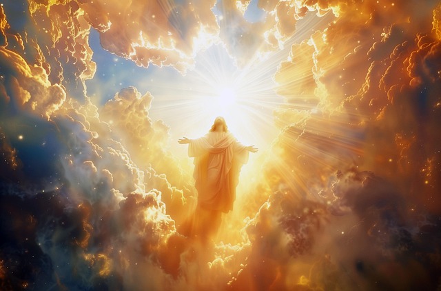 Free ai generated jesus enlightenment illustration