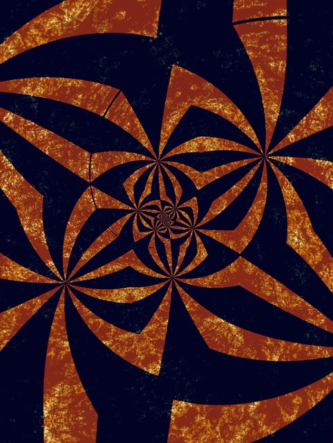 Abstrakt, Kunst, Blomster, Grunge