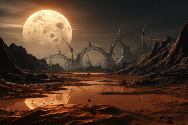 Ai Generiert, Fremde Landschaft