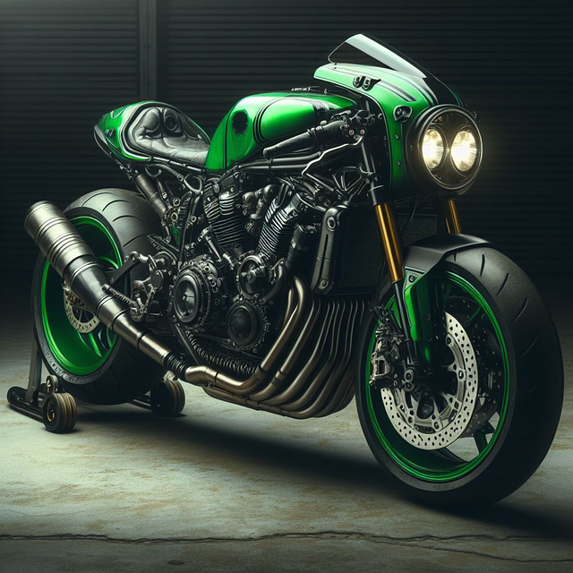 Free ai generated super bike motorcycle illustration