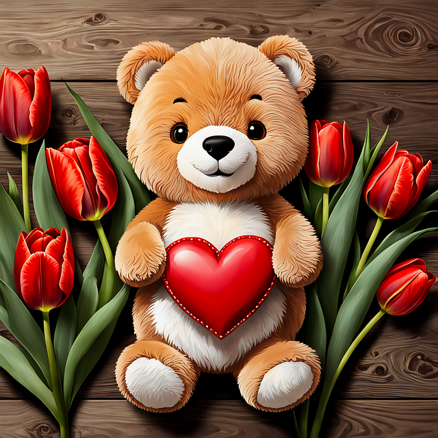 Free ai generated stuffed animal teddy bear illustration