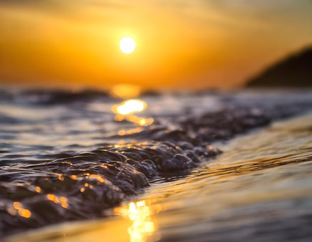Oceano, Mar, Natureza, Praia, Pôr Do Sol