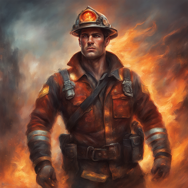 Free ai generated firefighter fire illustration