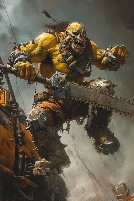 Free ai generated orc monster illustration