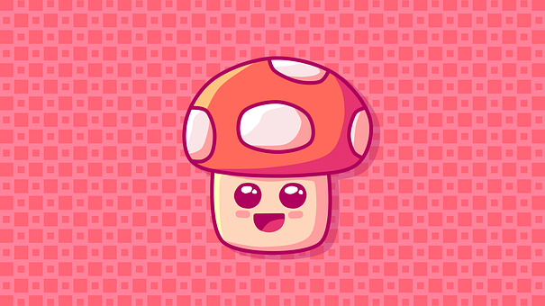 Champignon, Tegneserie, Spore, Kawaii