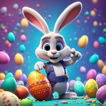 Free Ai Generated Easter illustration and picture