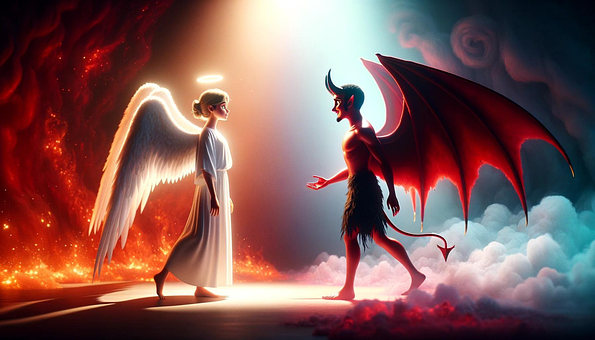 Free Devil Angel illustration and picture