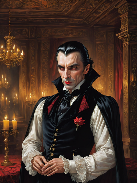 Free dracula bat vampire illustration