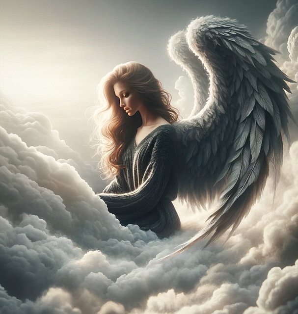 Free ai generated angel clouds illustration