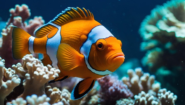 Download free HD stock image of Ai Generated Clownfish Free ai generated clownfish nature illustration