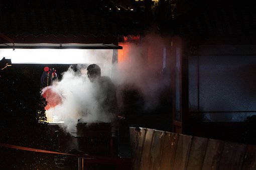 Free Street Vendors Smoke photo and picture