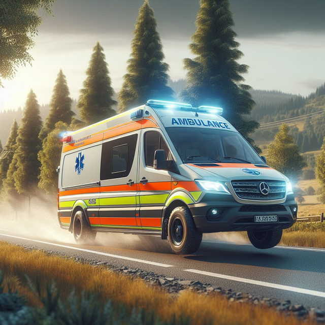 Free ai generated ambulance rescue illustration
