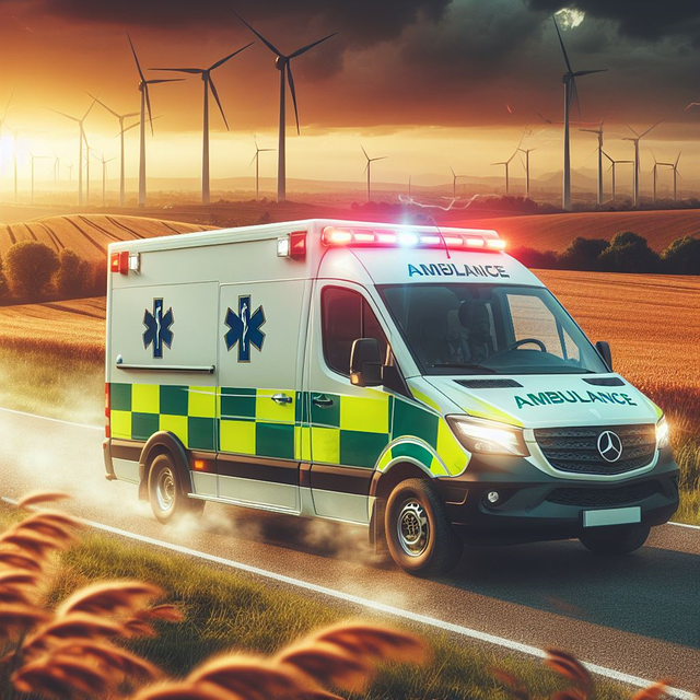 Free ai generated ambulance rescue illustration