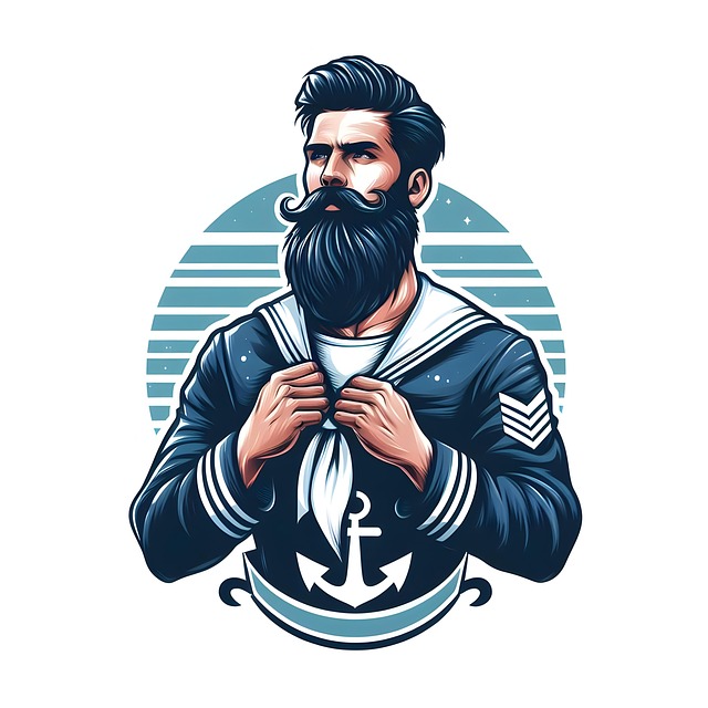 Free ai generated sailor captain illustration