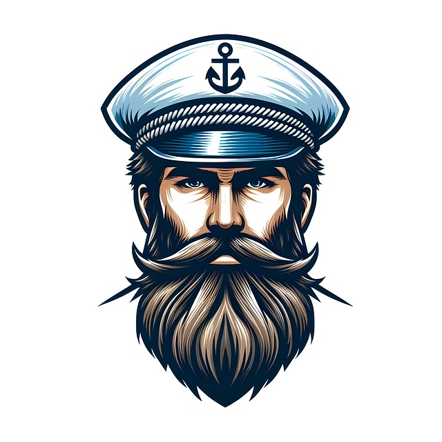Free ai generated sailor captain illustration