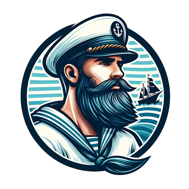 Free ai generated sailor captain illustration