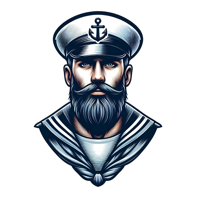 Free ai generated sailor captain illustration